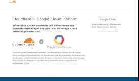 
							         Cloudflare + Google Cloud Platform | Cloudflare								  
							    