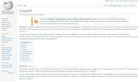 
							         CloudTV - Wikipedia								  
							    
