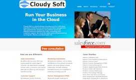 
							         Cloudy Soft Salesforce.com consulting								  
							    
