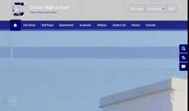 
							         Clover High School / Homepage - Clover School District								  
							    