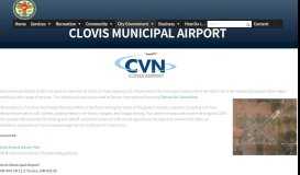 
							         Clovis Municipal Airport « City of Clovis, New Mexico								  
							    