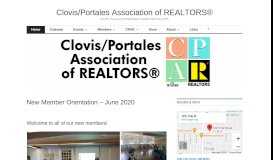 
							         Clovis/Portales Association of REALTORS® – CPAR | The voice of ...								  
							    