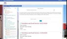 
							         CLS Training Portal: Nutrition and Food Service								  
							    