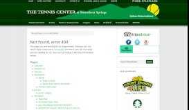 
							         Club Automation: Online Portal - Tennis Center at Steamboat Springs								  
							    