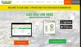 
							         Club Cars Manchester: Private Hire Taxis in Manchester								  
							    
