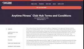 
							         Club Hub Terms & Conditions | Anytime Fitness								  
							    
