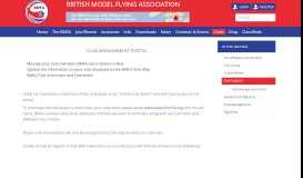 
							         Club Management Portal - British Model Flying Association								  
							    