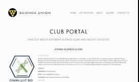 
							         Club Portal — Science Union								  
							    