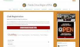 
							         Club Registration | Florida Citrus Region of PCA								  
							    