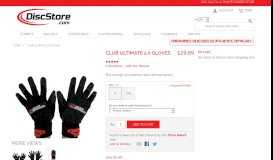 
							         Club Ultimate 2.0 Ultimate Frisbee Gloves - Disc Store								  
							    