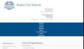 
							         Clubs & Organizations - Bexley City Schools								  
							    