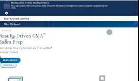 
							         CMA Exam Review & Test Prep - Wiley CMAexcel								  
							    