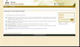 
							         CMA Online Services Portal								  
							    