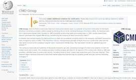 
							         CMD Group - Wikipedia								  
							    