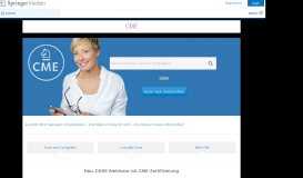 
							         CME Fortbildung online bei Springer Medizin | springermedizin.de								  
							    