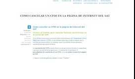 
							         Cómo cancelar un CFDI en la página de Internet del SAT - Soy Conta								  
							    