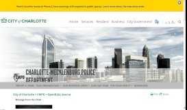 
							         CMPD > OpenData_Source - City of Charlotte								  
							    