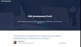 
							         CMS Development Perth | Kentico CMS Partner - Integranet Digital								  
							    