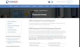 
							         CMS Enterprise Portal and Document Solution Development								  
							    