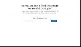 
							         CMS Enterprise Portal - HealthCare.gov								  
							    