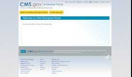 
							         CMS Enterprise Portal								  
							    