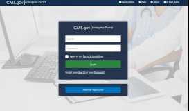 
							         CMS Enterprise Portal - Welcome to CMS Enterprise Portal								  
							    
