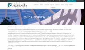 
							         CMS Hospital Pricing | Bigfork Valley Hospital								  
							    