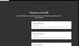 
							         CMS Staff Info & Sites - Cresthill Middle School								  
							    