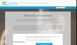 
							         CMSD 2019-2020 School Choice Portal								  
							    