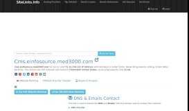 
							         Cms.einfosource.med3000.com | 72.15.228.232, Similar Webs ...								  
							    