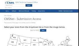 
							         CMSNet - Submission Access | QIES Technical Support Office								  
							    