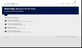 
							         CMT Portal: Home Page								  
							    
