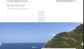 
							         CMU - Study Abroad - Office of International Education - Carnegie ...								  
							    