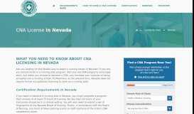 
							         CNA License in Nevada								  
							    