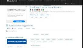 
							         Cnaf web portal ama Results For Websites Listing - SiteLinks.Info								  
							    