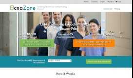 
							         cnaZone | Continuing Education for Certified Nursing Assistants								  
							    