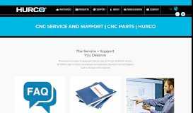 
							         CNC Service and Support - Hurco								  
							    