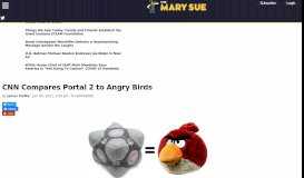 
							         CNN Says Portal 2 is Like Angry Birds | The Mary Sue								  
							    