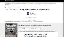 
							         CNO Financial Group Long Term Care Insurance - ConsumerAffairs.com								  
							    