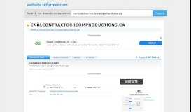 
							         cnrlcontractor.icomproductions.ca at WI. Canadian Natural Contractor ...								  
							    