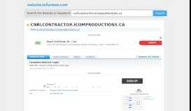 
							         cnrlcontractor.icomproductions.ca at WI. Canadian Natural ...								  
							    