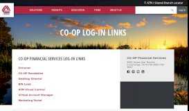 
							         CO-OP Log-in Links - CO-OP Financial Services								  
							    