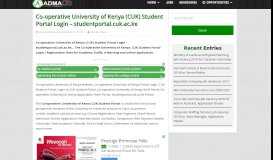 
							         Co-operative University of Kenya (CUK) Student Portal Login ...								  
							    
