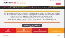 
							         Co-ops + Careers | Wentworth Institute of Technology								  
							    