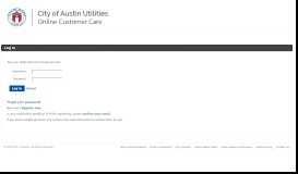 
							         CoA Online Customer Care - City of Austin Utilities								  
							    