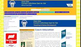 
							         Coach Education - Clare GAA - Google Sites								  
							    