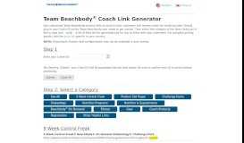 
							         Coach Link Generator (English) - Team Beachbody Coach 411								  
							    
