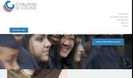 
							         Coalition for College								  
							    
