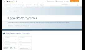 
							         Cobalt Power Systems | SunPower								  
							    