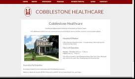 
							         Cobblestone Healthcare - Home								  
							    